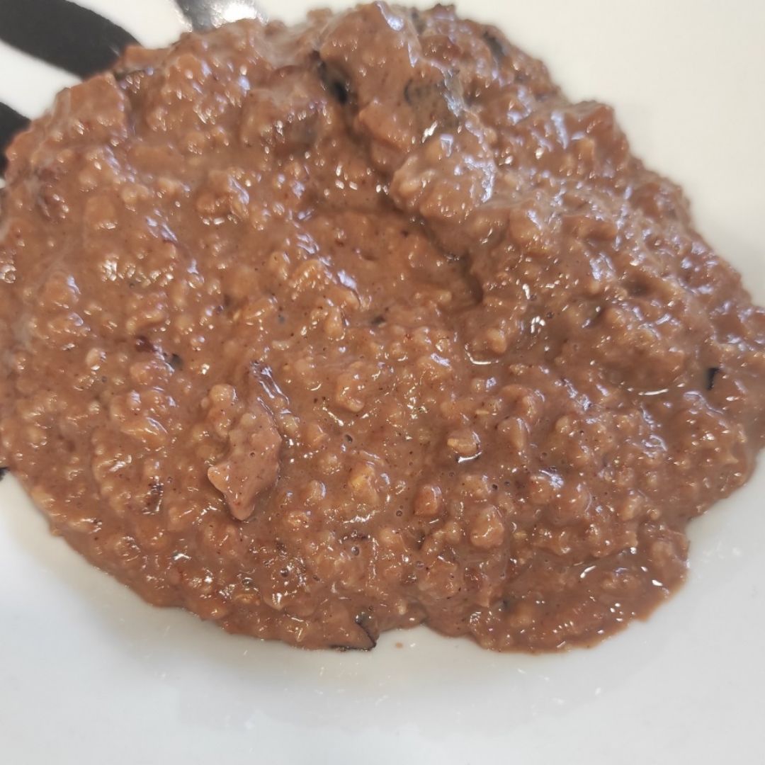 Gachas de avena y chocolate proteicas Gachas de avena y chocolate proteicas