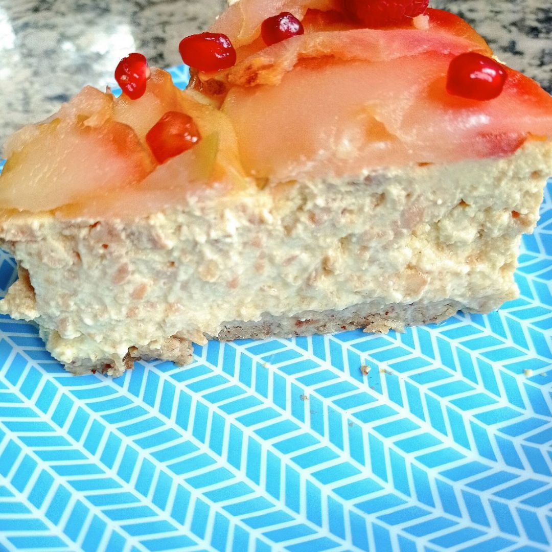 Cheesecake de manzana 🍎🥧 Paso 9