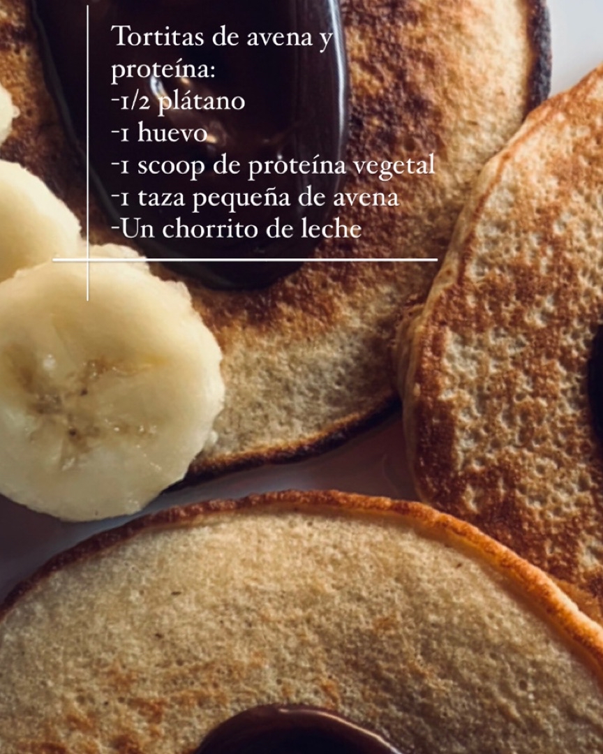 Tortitas de avena y proteína Tortitas de avena y proteína
