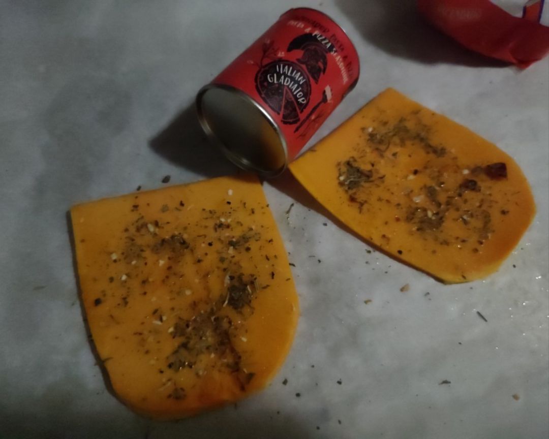 Pizzetas de calabaza bajas en calorías. Paso 0 Pizzetas de calabaza bajas en calorías. Paso 0