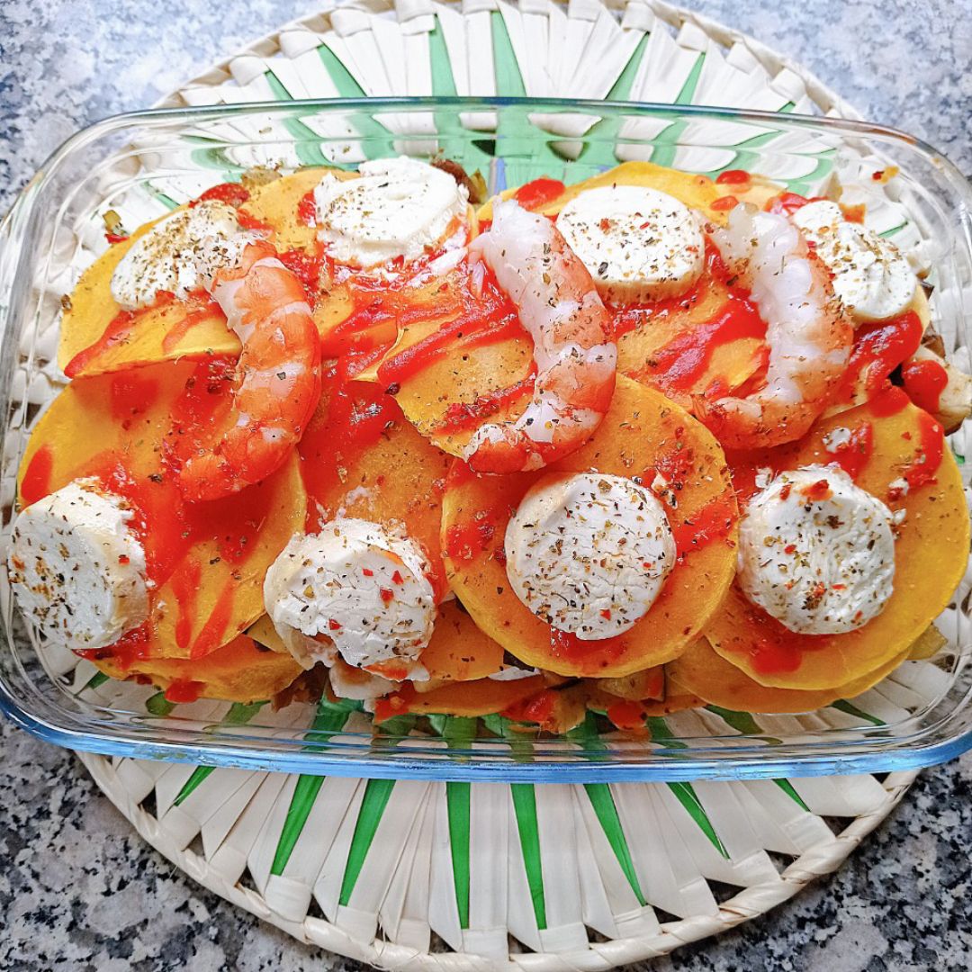 Lasaña de calabaza 🎃 y setas 🍄🦐 Lasaña de calabaza 🎃 y setas 🍄🦐