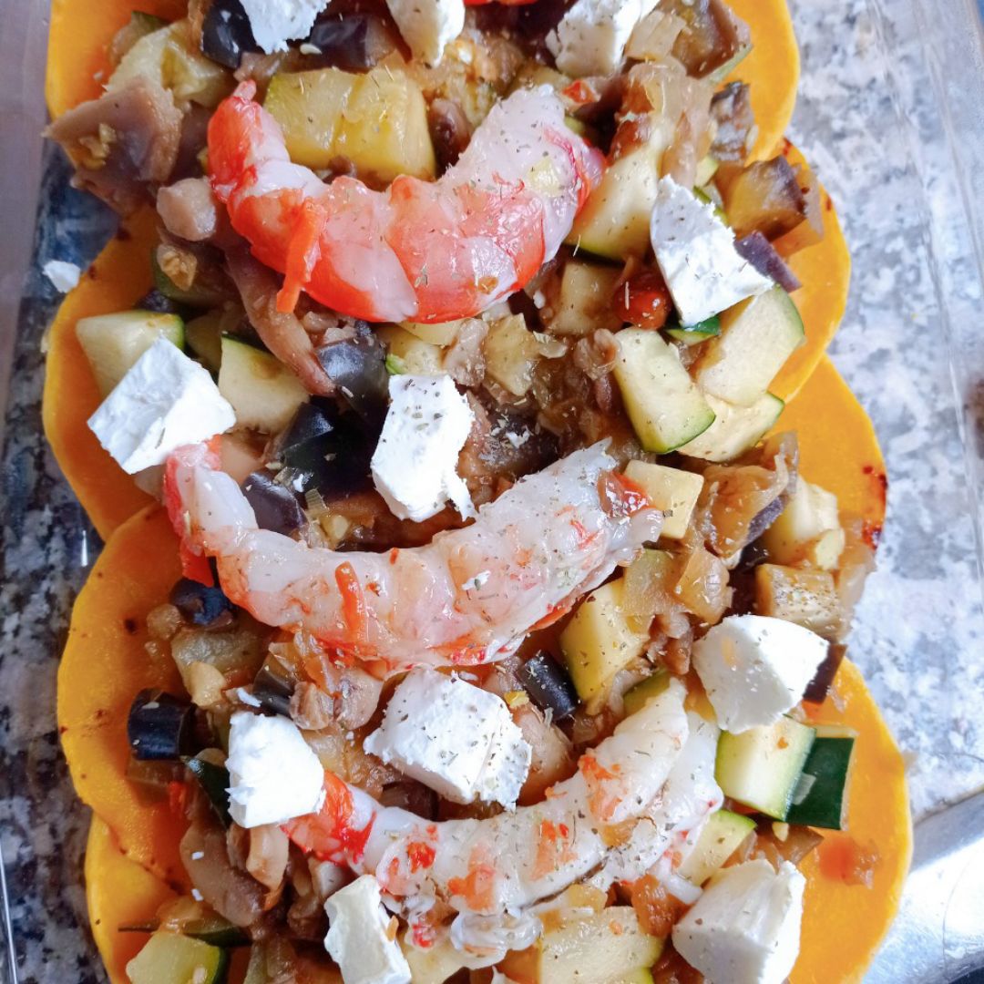Lasaña de calabaza 🎃 y setas 🍄🦐 Paso 4 Lasaña de calabaza 🎃 y setas 🍄🦐 Paso 4