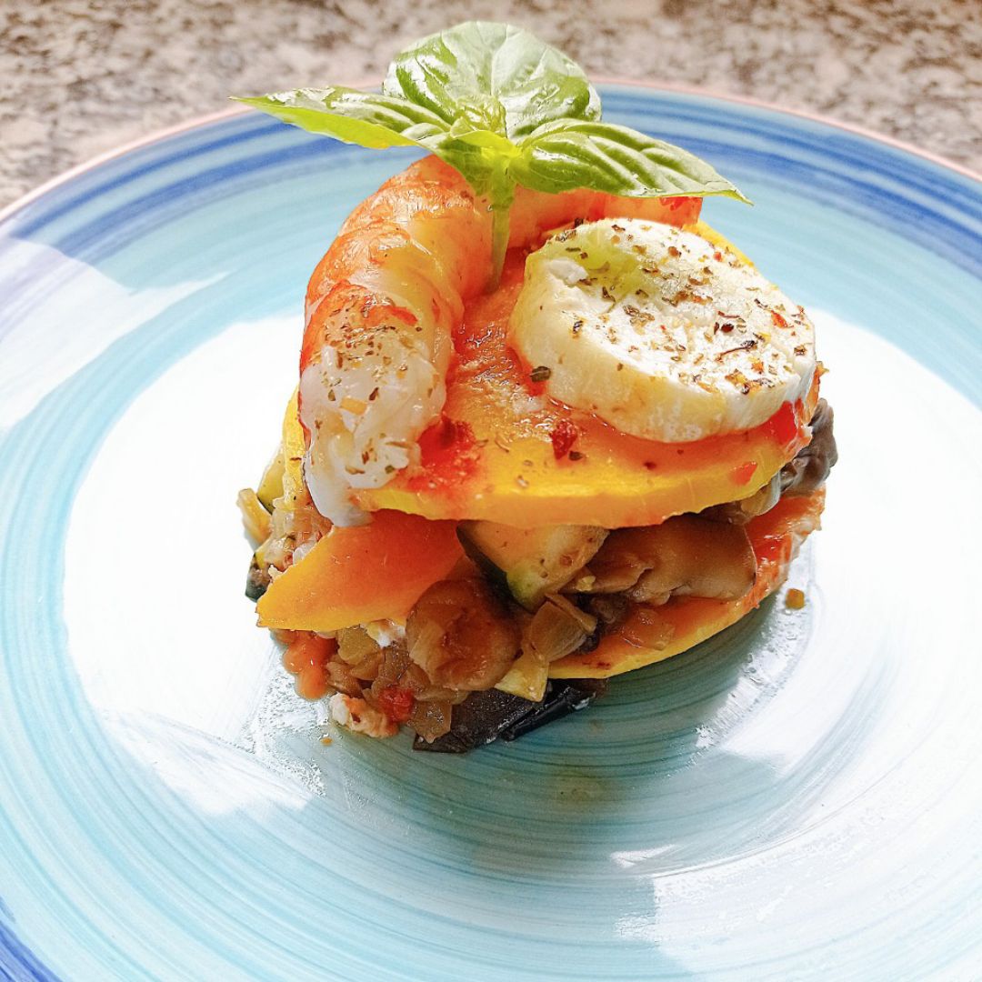 Lasaña de calabaza 🎃 y setas 🍄🦐 Paso 5 Lasaña de calabaza 🎃 y setas 🍄🦐 Paso 5