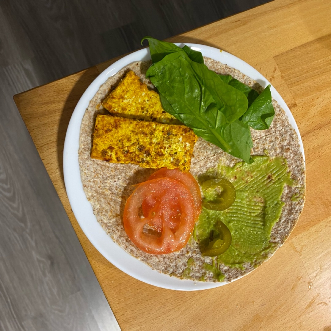Wrap de tofu Paso 3 Wrap de tofu Paso 3