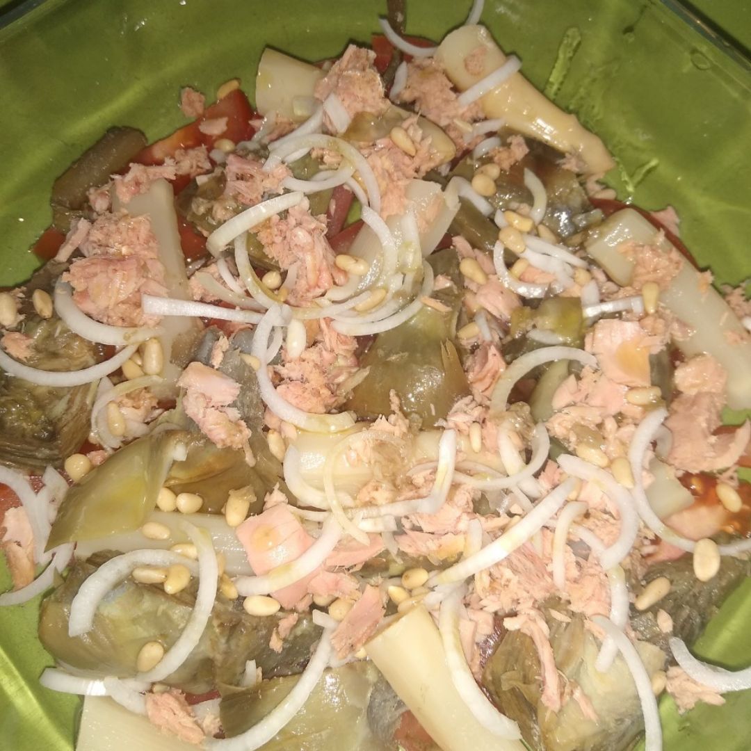Ensalada alcachofas y esparragos Paso 2 Ensalada alcachofas y esparragos Paso 2