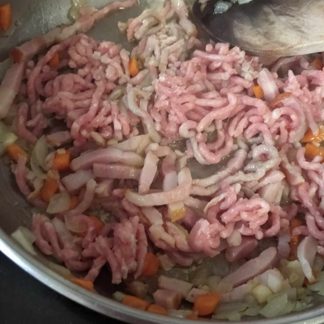 Fusilli a la boloñesa Paso 2 Fusilli a la boloñesa Paso 2