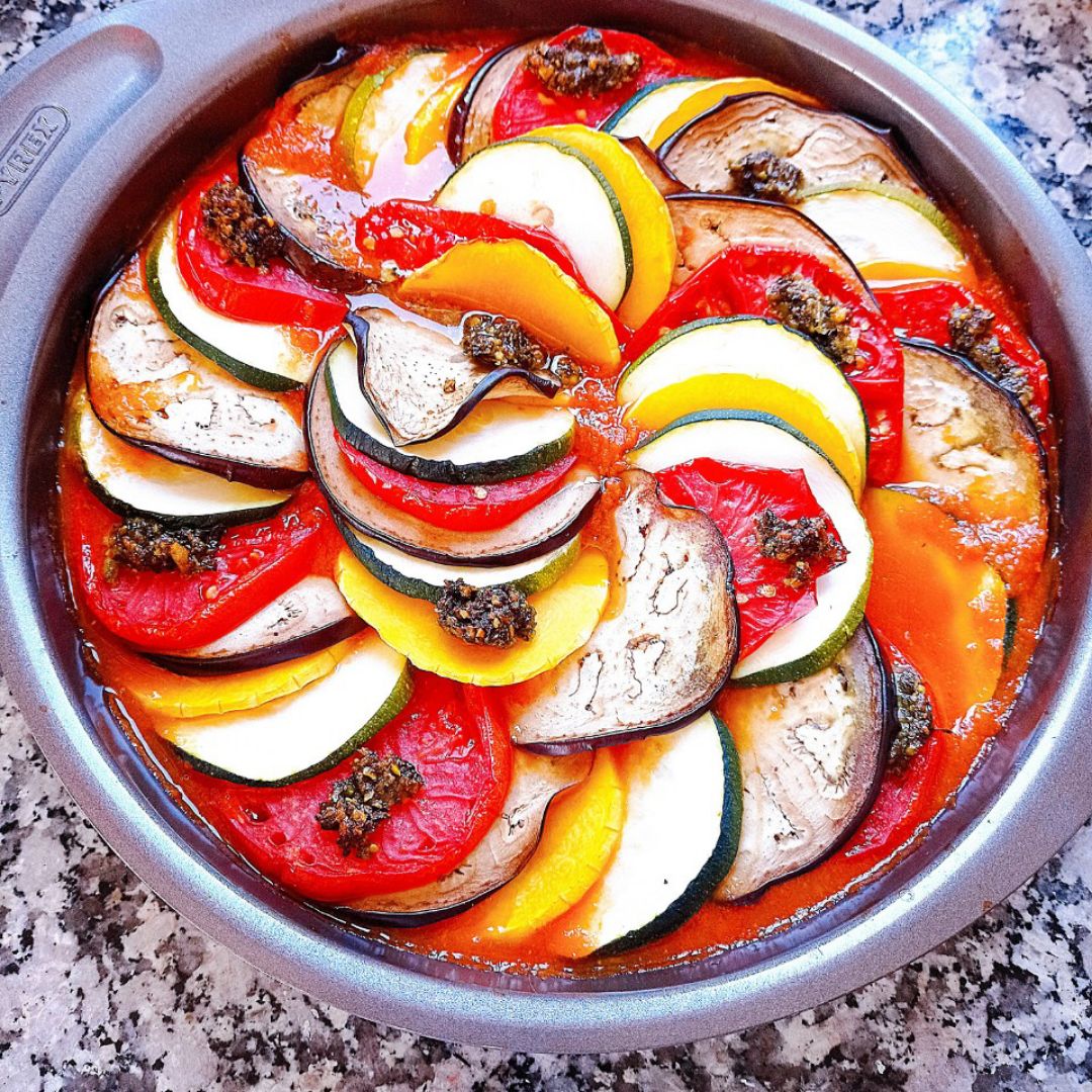 Ratatouille a mi manera 🍆🥒🍅🎃 Ratatouille a mi manera 🍆🥒🍅🎃