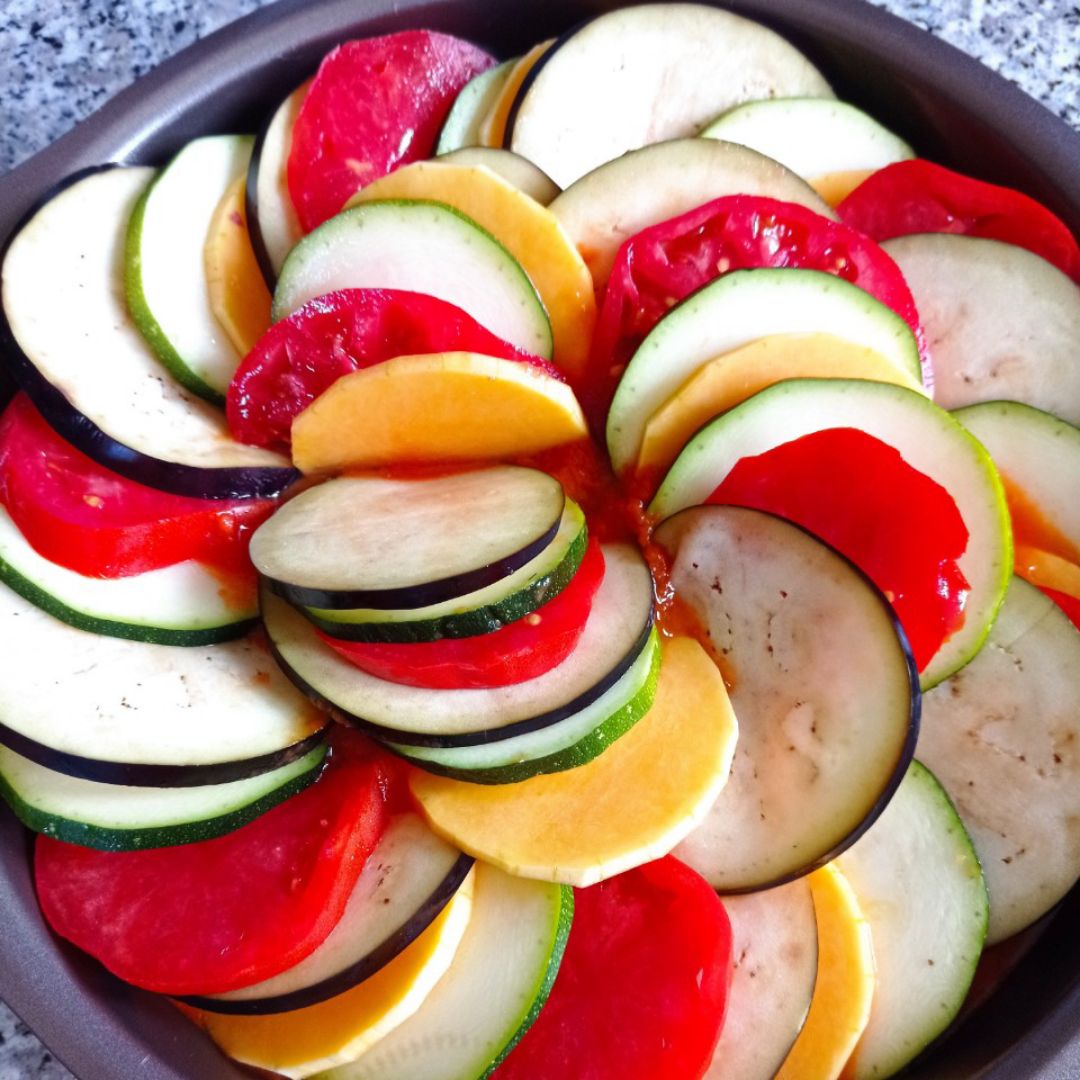 Ratatouille a mi manera 🍆🥒🍅🎃 Paso 4 Ratatouille a mi manera 🍆🥒🍅🎃 Paso 4