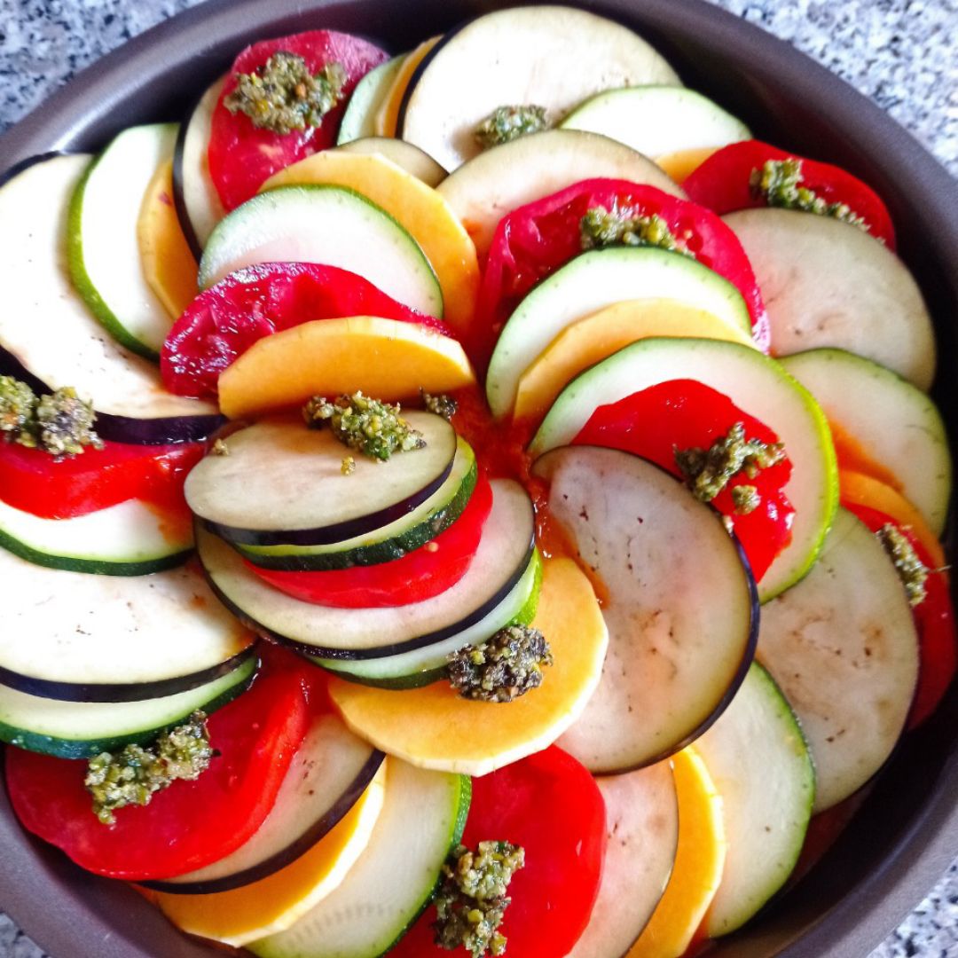 Ratatouille a mi manera 🍆🥒🍅🎃 Paso 5 Ratatouille a mi manera 🍆🥒🍅🎃 Paso 5