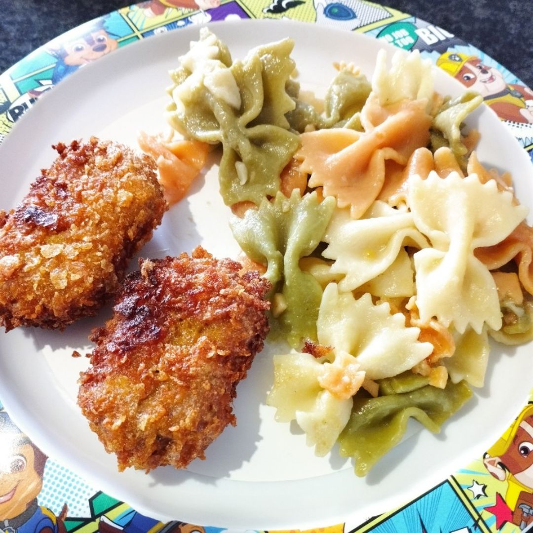 Nuggets de No-pollo Paso 3 Nuggets de No-pollo Paso 3