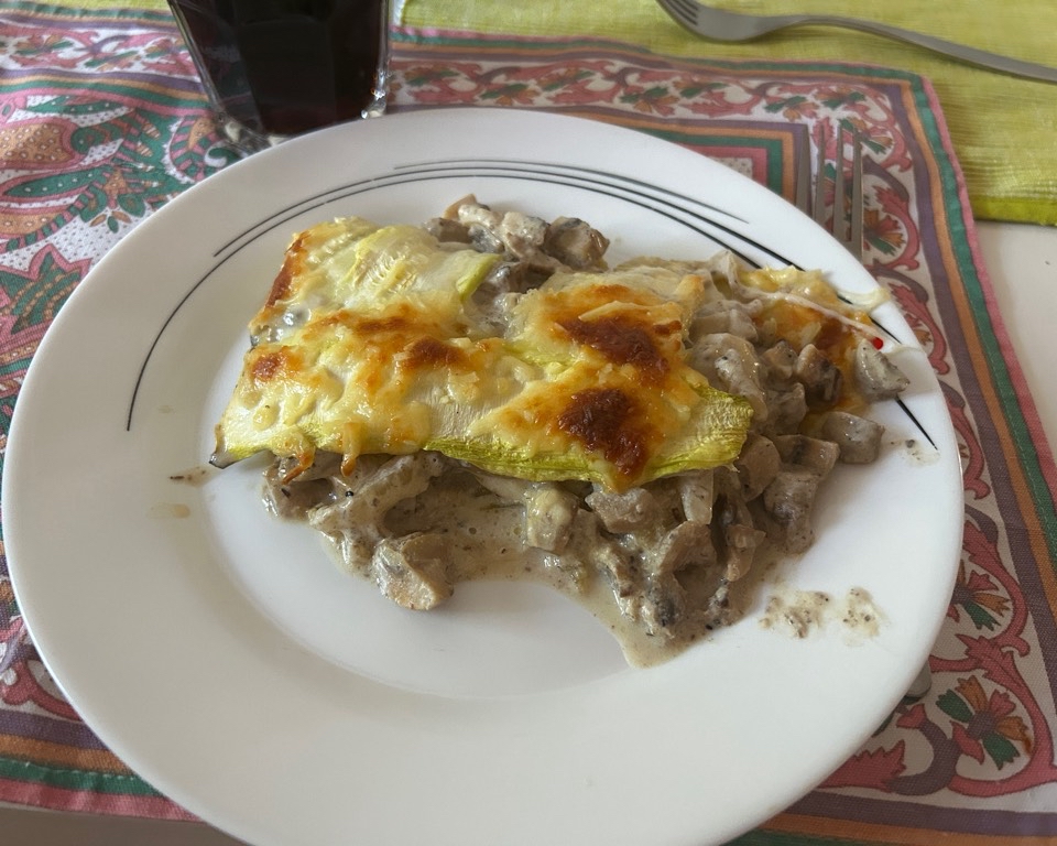 Lasaña de champiñones Lasaña de champiñones
