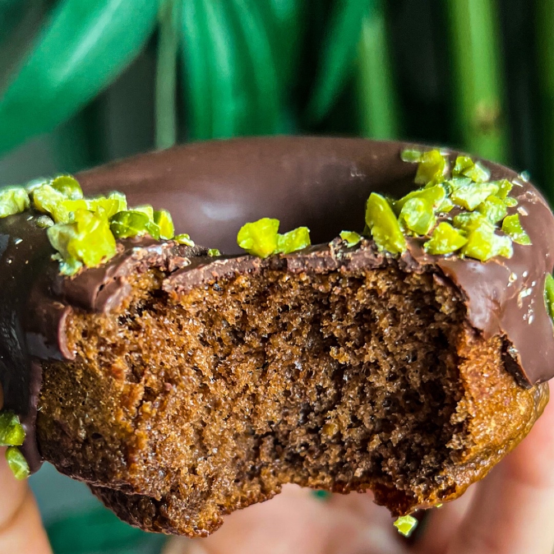 Donuts de avena y algarroba con chocolate Paso 7 Donuts de avena y algarroba con chocolate Paso 7
