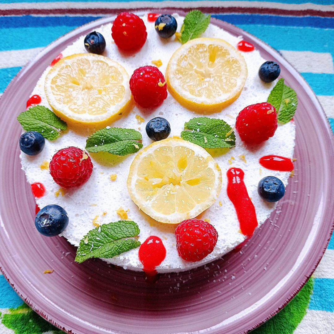 Cheesecake 🧀 de limón 🍋 y coco 🥥 Cheesecake 🧀 de limón 🍋 y coco 🥥