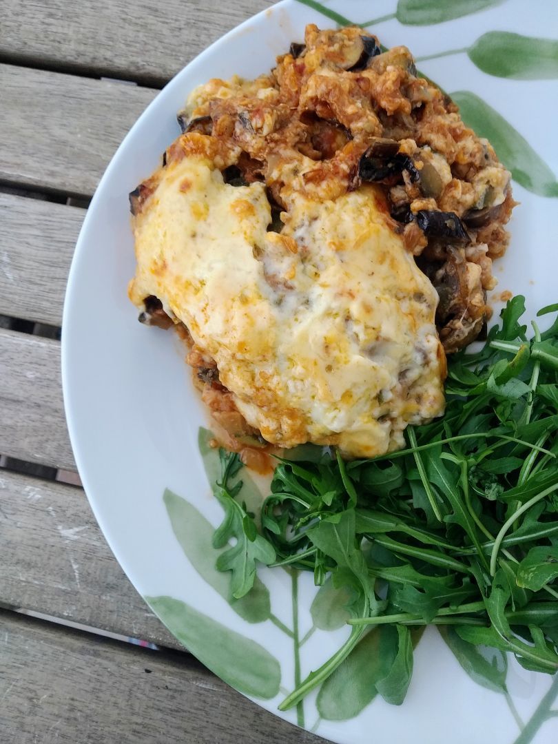 Berenjenas gratinadas con atún Berenjenas gratinadas con atún
