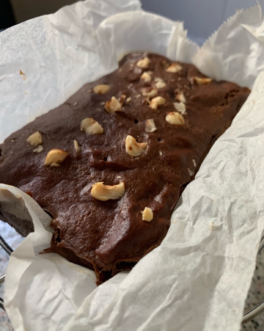 Brownie de manzana y chocolate Brownie de manzana y chocolate