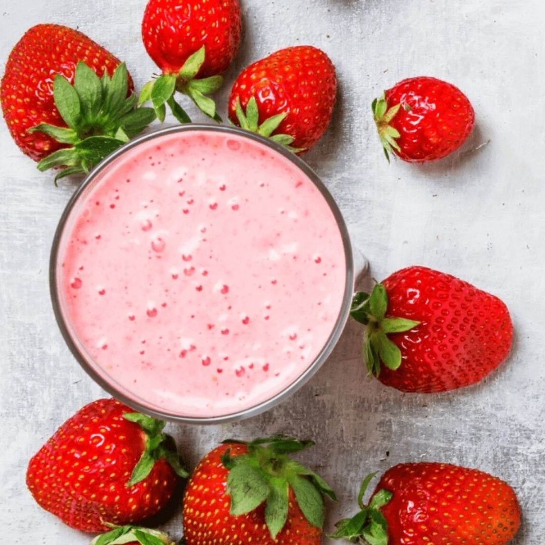 Batido Proteico de Fresas Batido Proteico de Fresas