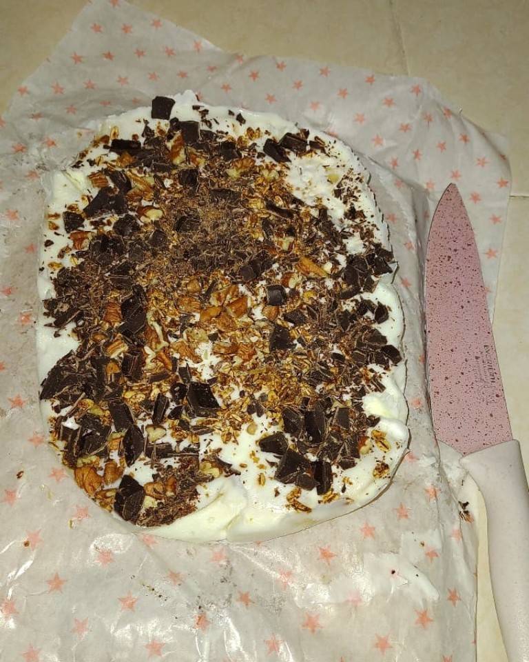 Snack de plátano y yogurt 