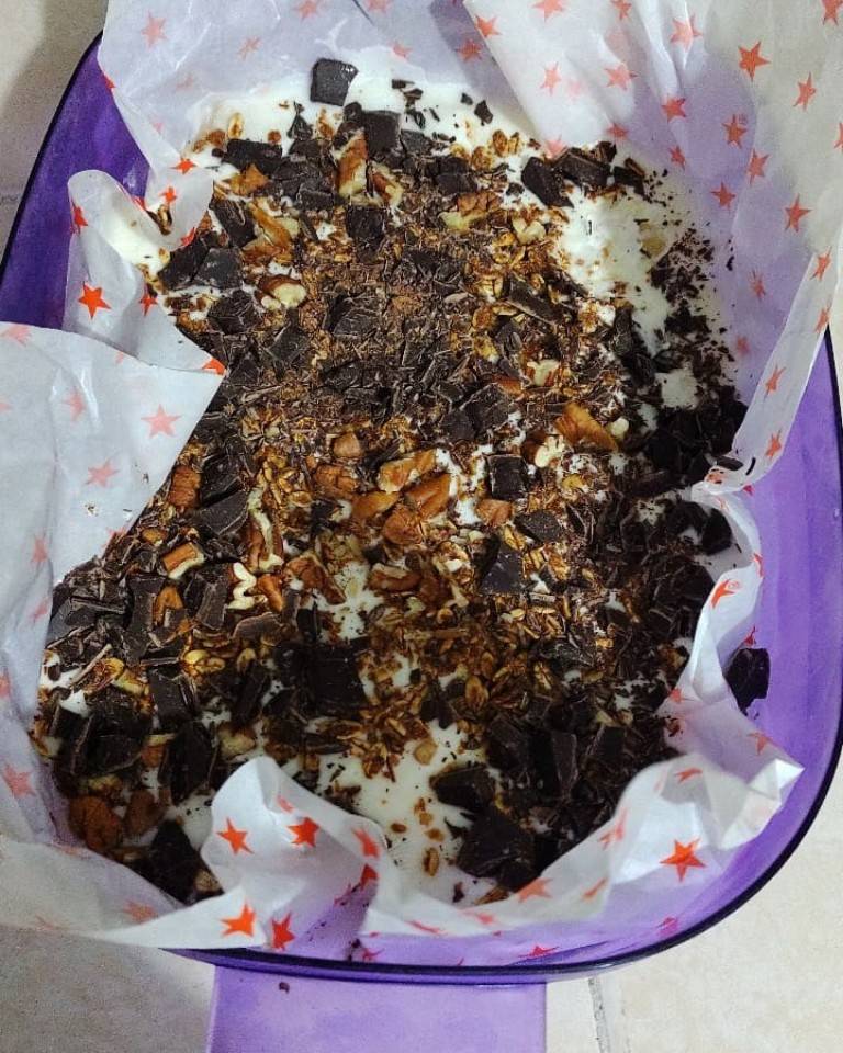 Snack de plátano y yogurt 