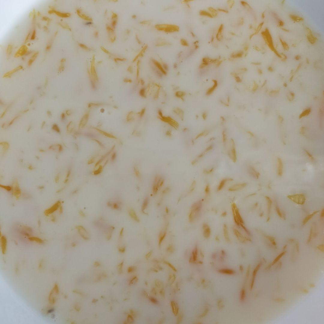 Gelatina de naranja con leche Paso 3