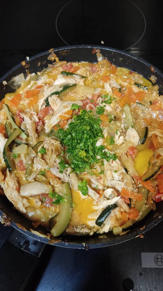 Curry thai de pollo