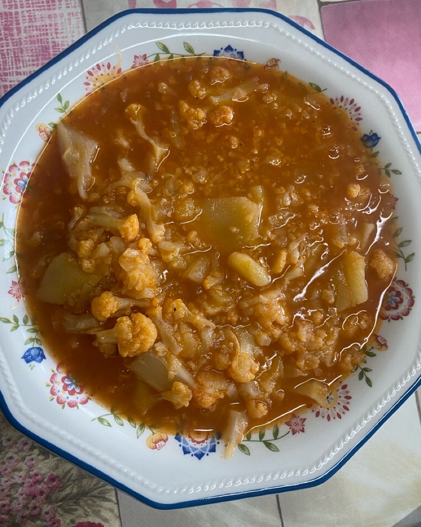 Sopa de coliflor y patata Sopa de coliflor y patata