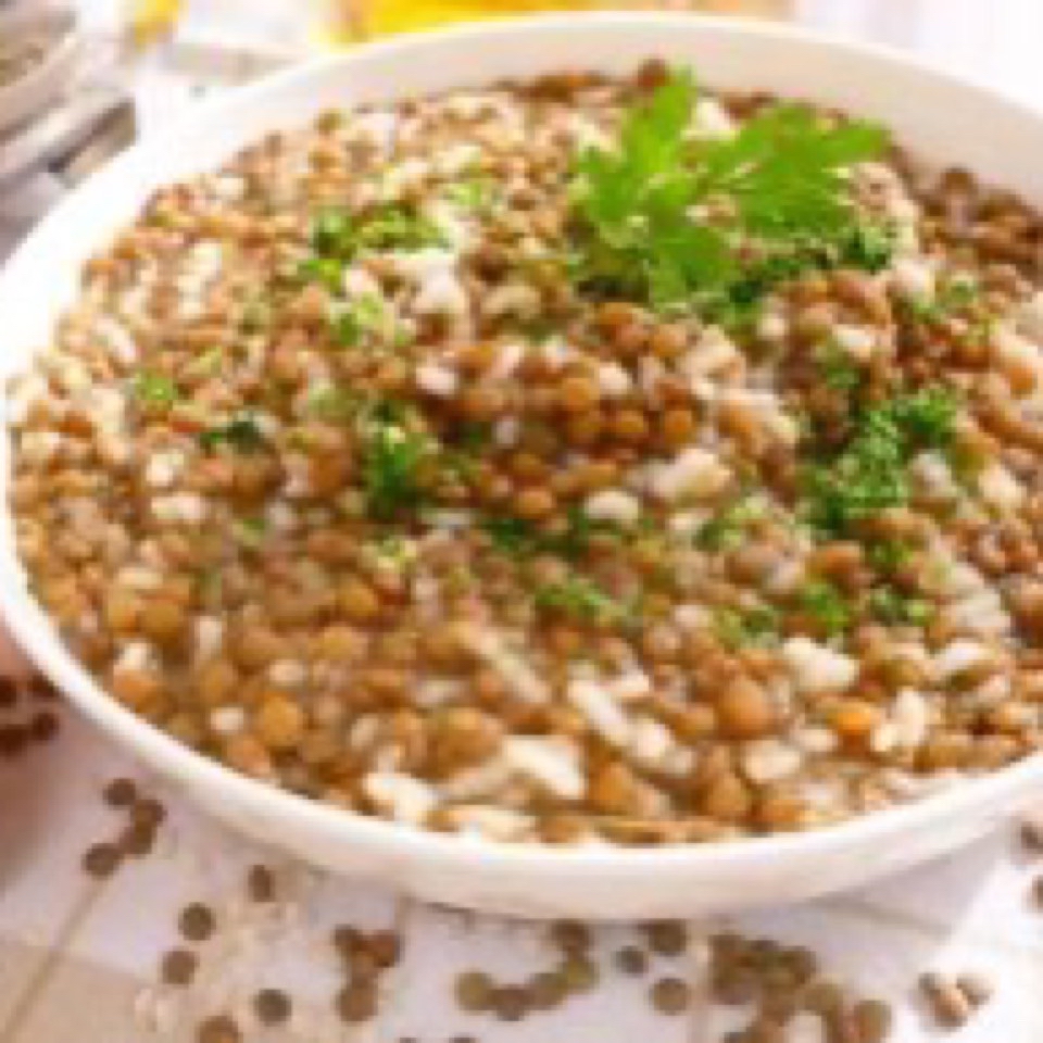 Lentejas con arroz Lentejas con arroz