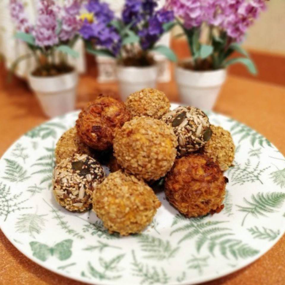 Bolitas de Boniato con queso😋