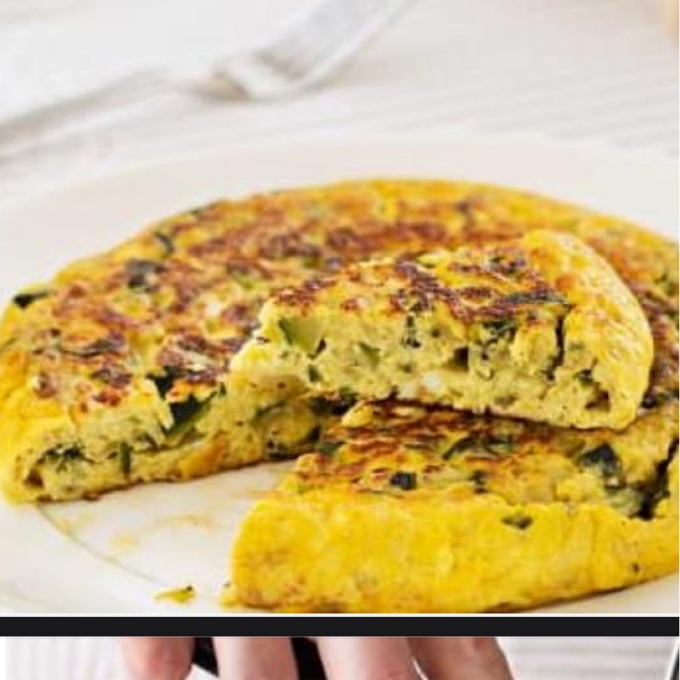 Tortilla de calabacín Tortilla de calabacín
