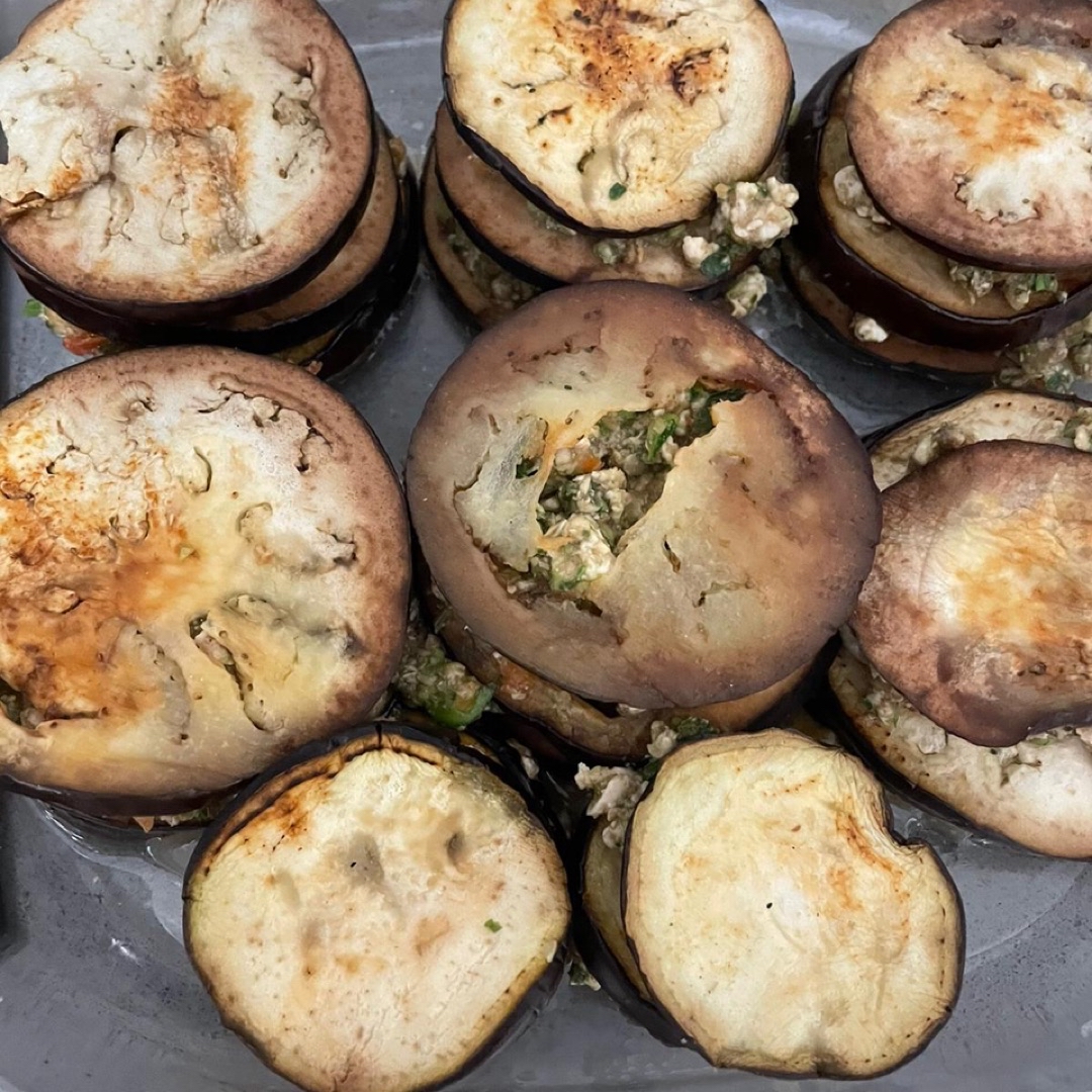 Montaditos de berenjena con falsa mahonesa Paso 3 Montaditos de berenjena con falsa mahonesa Paso 3