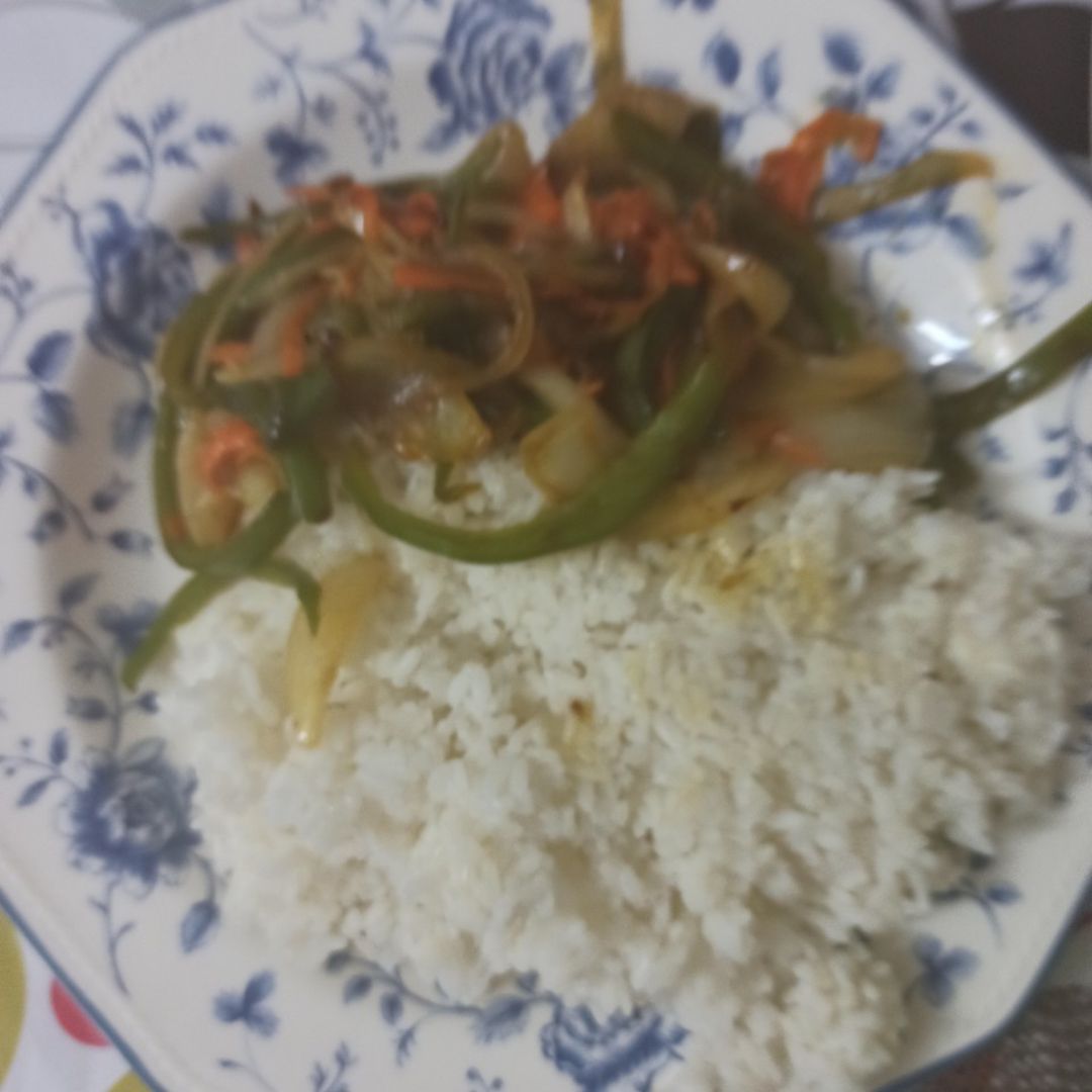 Burritos vegetarianos con arroz Paso 1