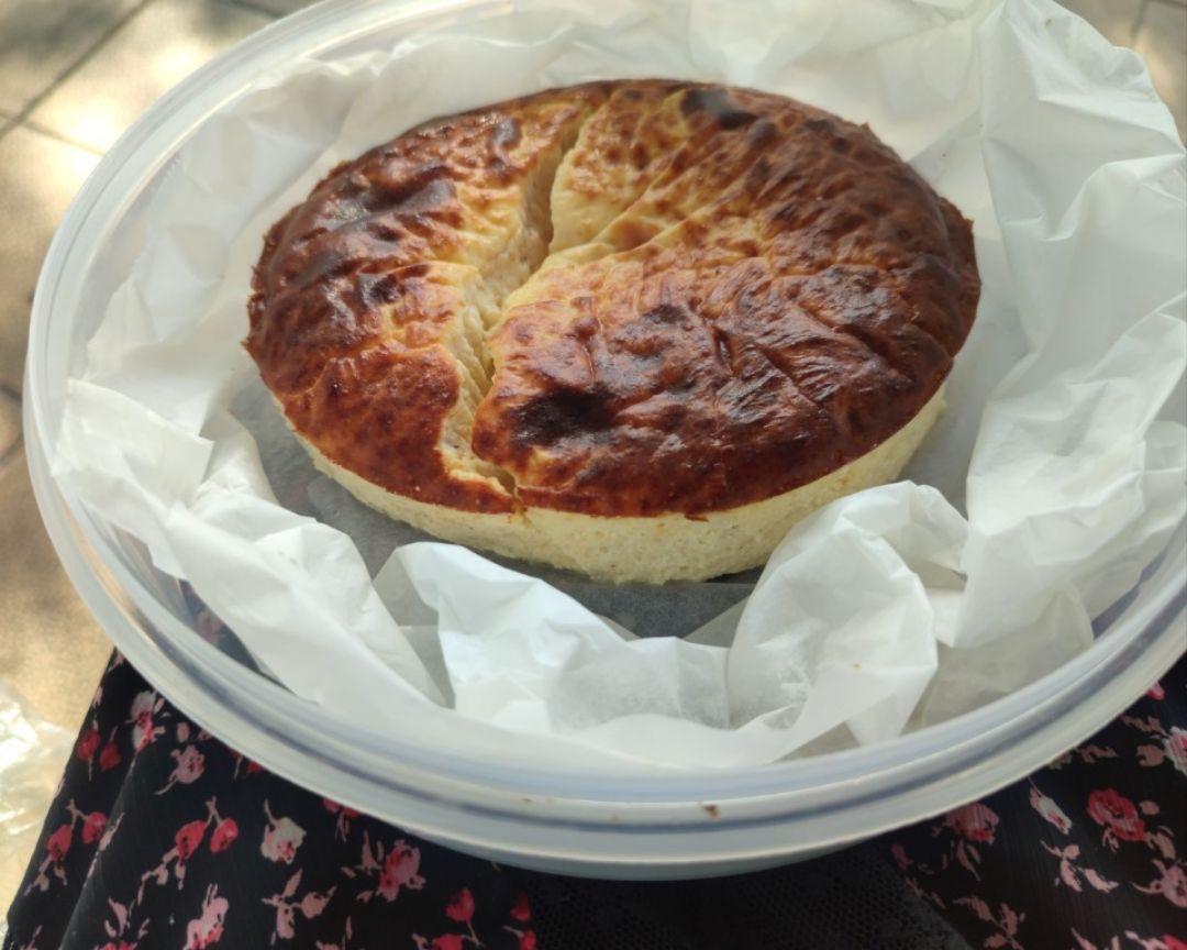 Tarta de queso ahumado (light and healthy).