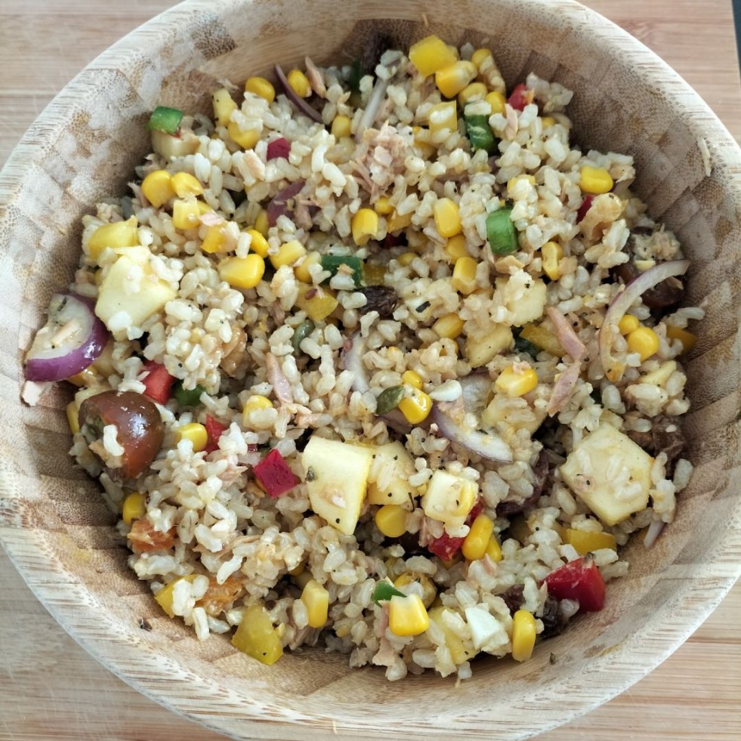 Ensalada de arroz integral Ensalada de arroz integral