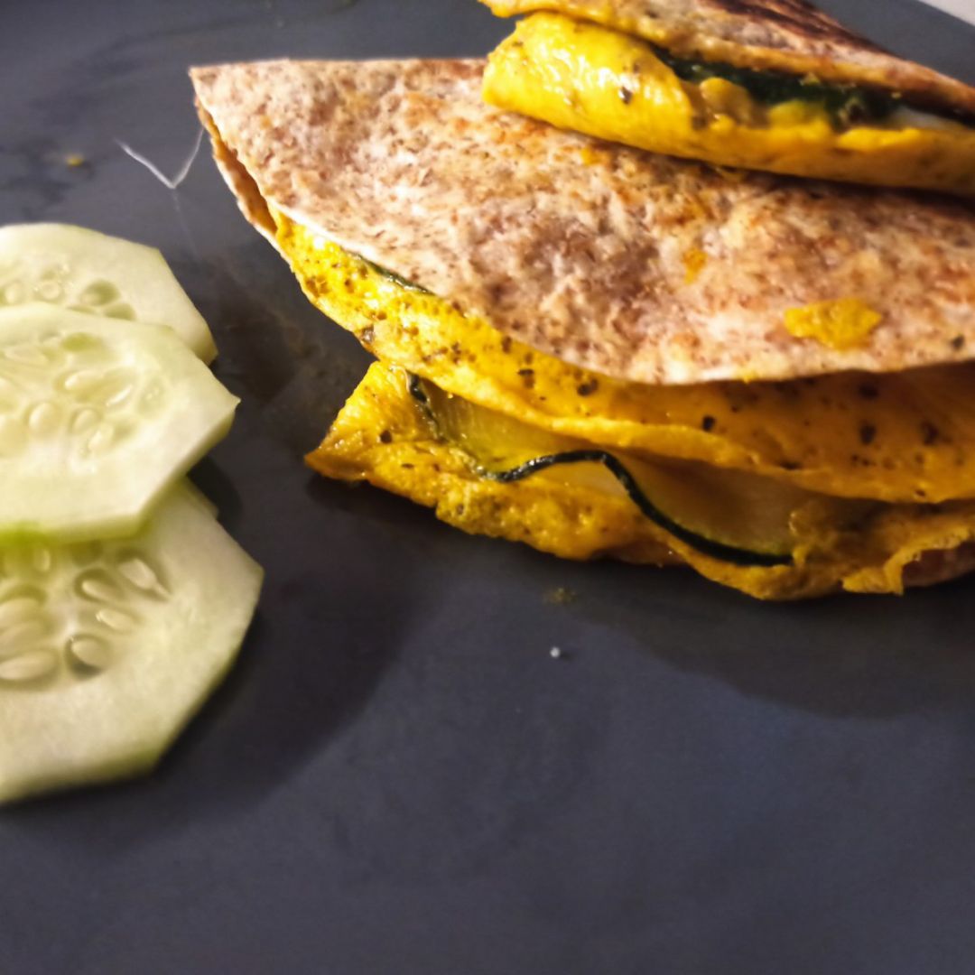 Tortitas de calabacín y tomate Tortitas de calabacín y tomate