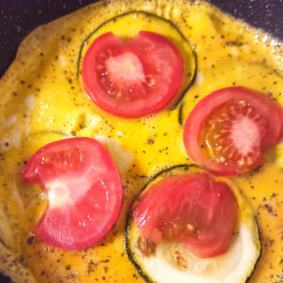 Tortitas de calabacín y tomate Paso 1 Tortitas de calabacín y tomate Paso 1