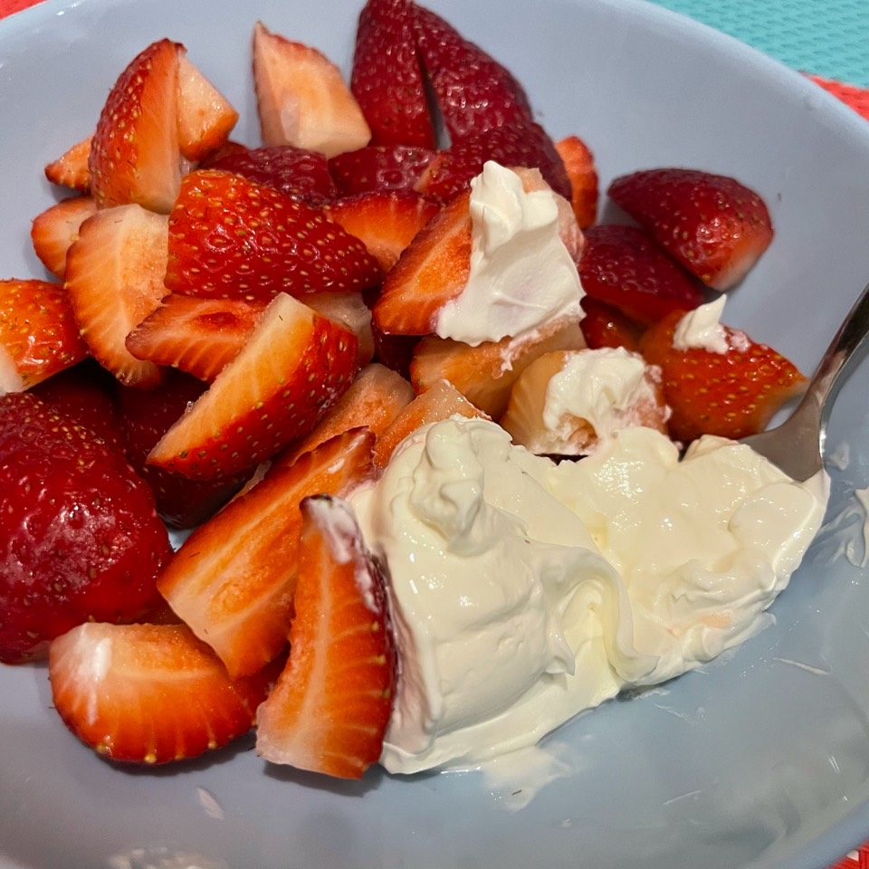 Fresas con mascarpone Fresas con mascarpone