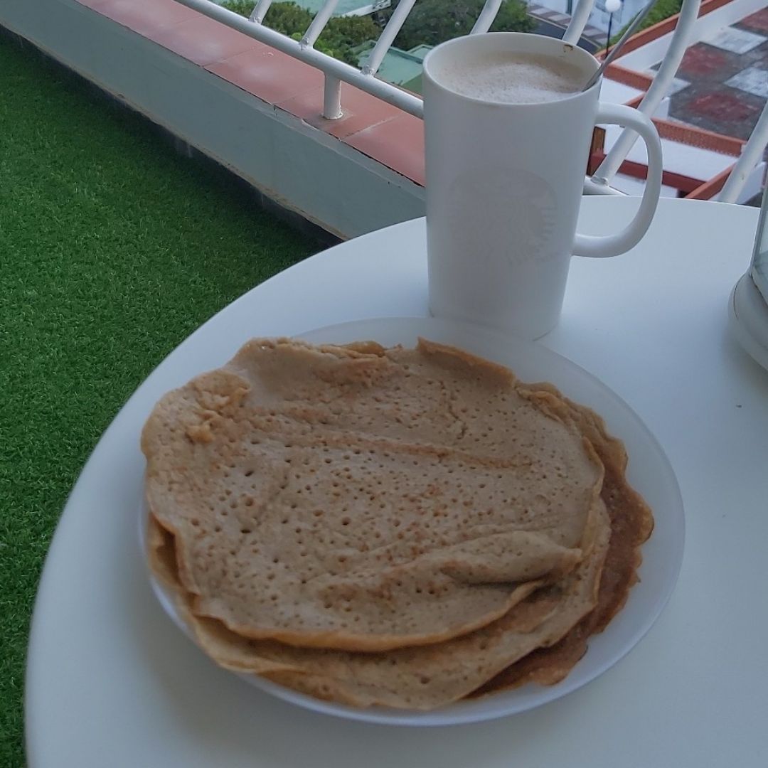 Tortitas de avena y medio platano Tortitas de avena y medio platano