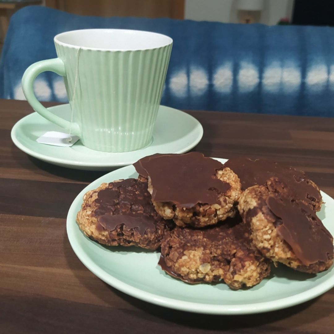 Galletas de avena y crema de cacahuete Galletas de avena y crema de cacahuete