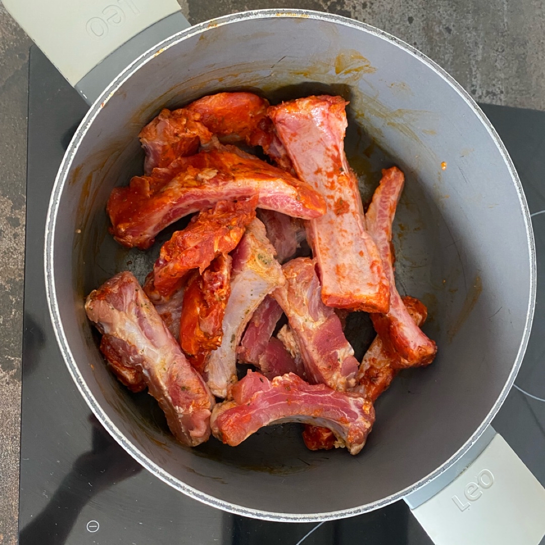Costillas con patatas a la calabaza Paso 0 Costillas con patatas a la calabaza Paso 0
