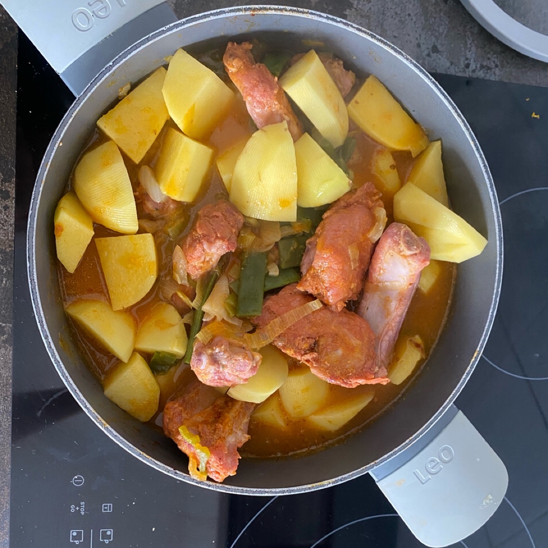 Costillas con patatas a la calabaza Paso 6 Costillas con patatas a la calabaza Paso 6