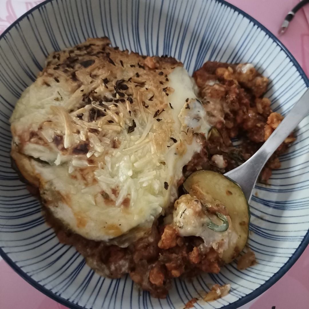Lasaña vegetariana de calabacín Lasaña vegetariana de calabacín