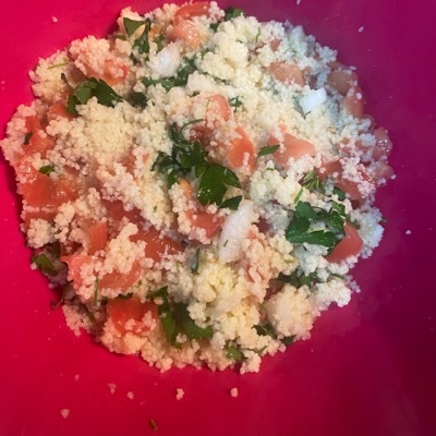 Receta saludable de Taboule (cous cous salad)