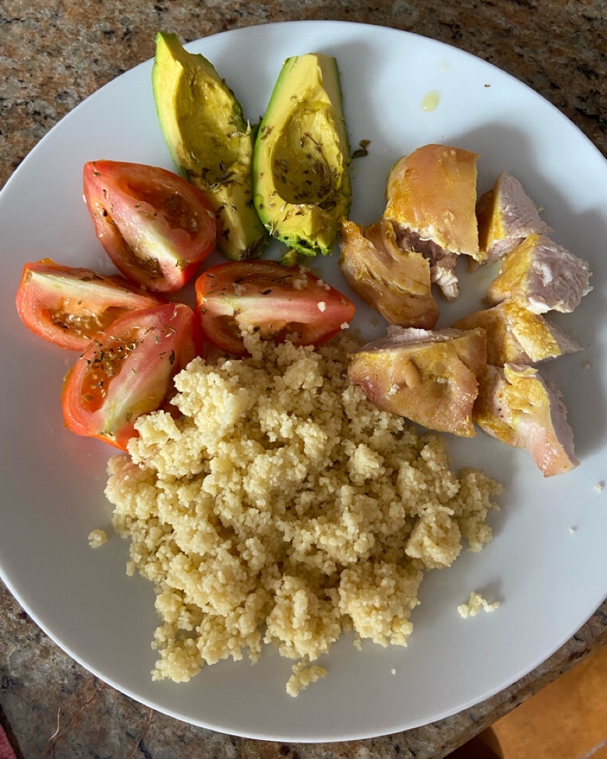 Solomillo de pavo con cous cous Solomillo de pavo con cous cous