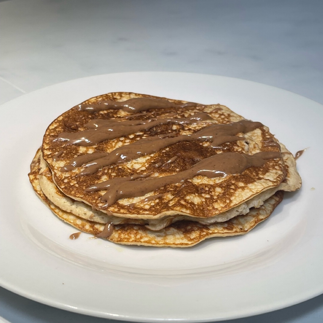 Pancakes de platano con crema de frutos secos Paso 2 Pancakes de platano con crema de frutos secos Paso 2