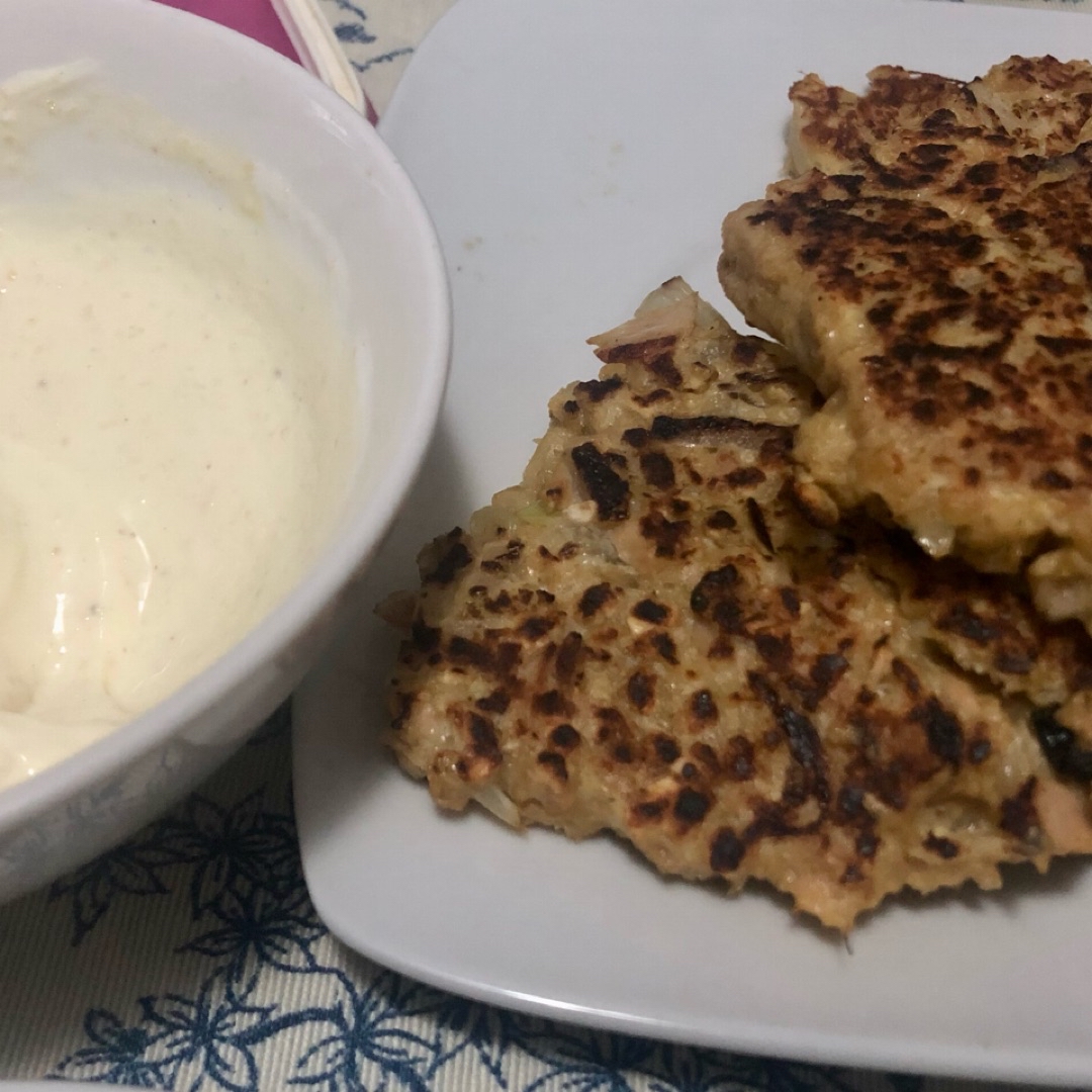Tortitas de avena y atún 