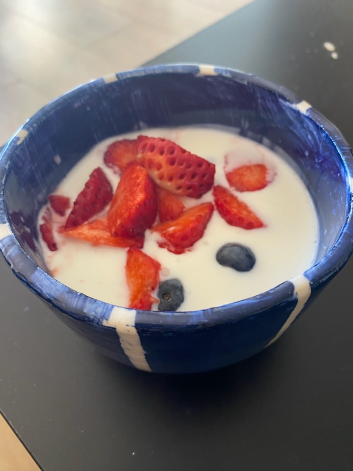 Kefir con frutas Kefir con frutas