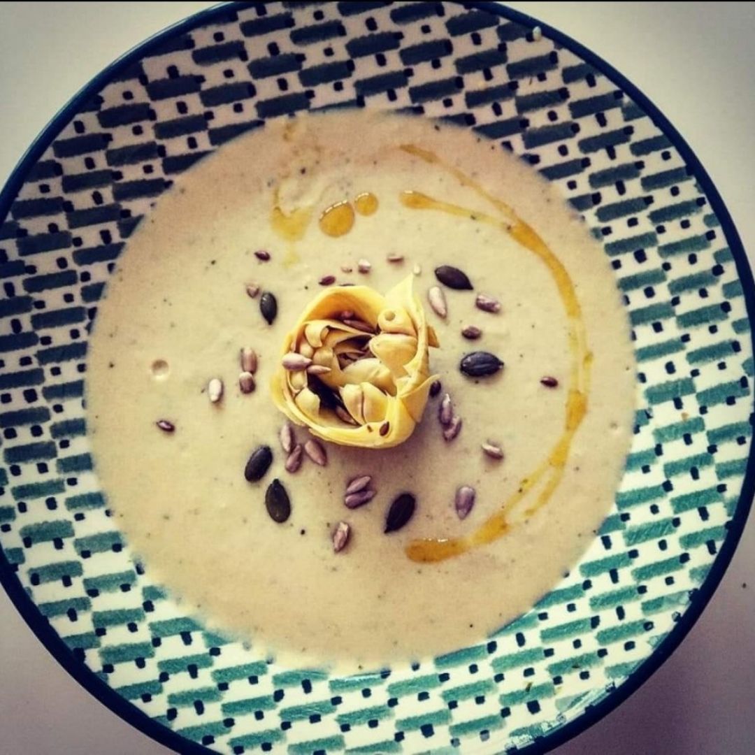 CREMA DE ALCACHOFA con queso mascarpone