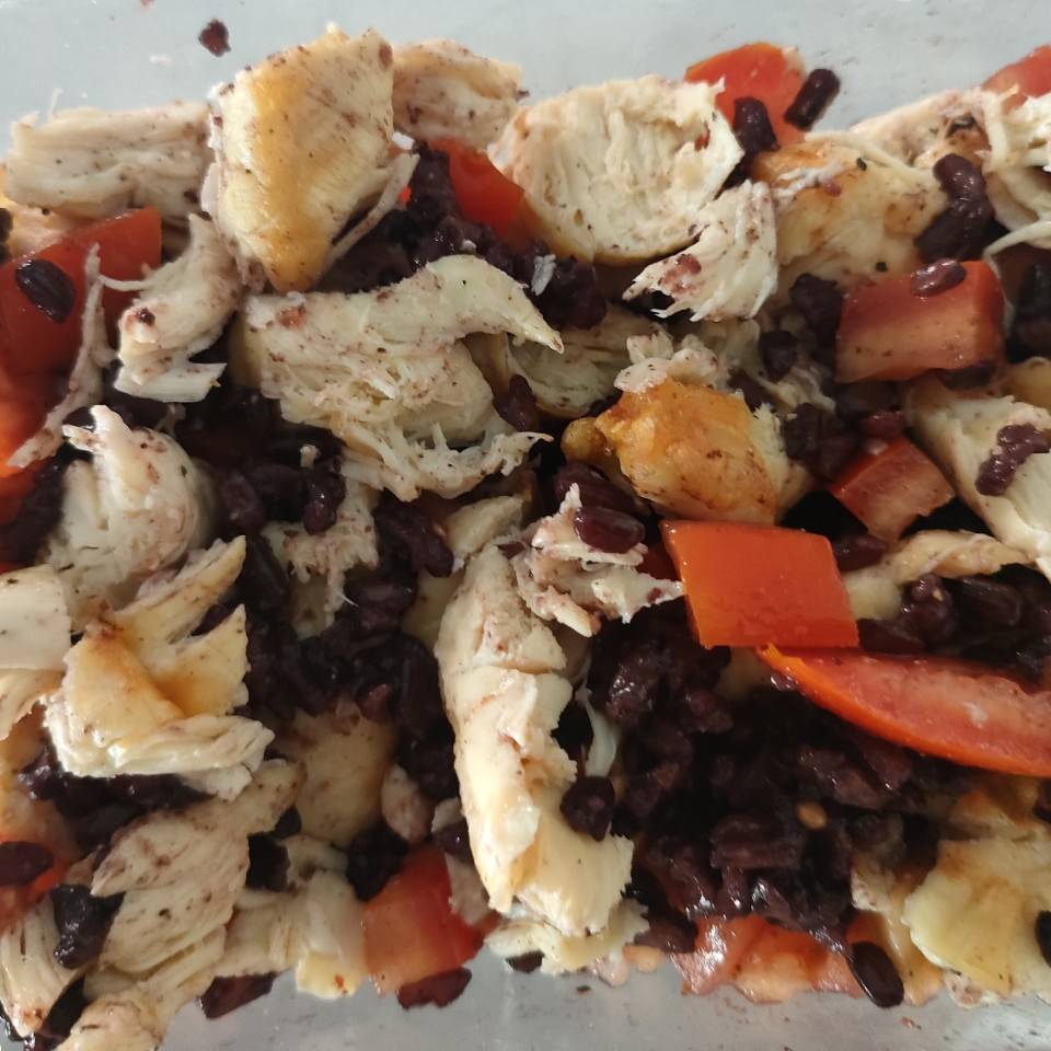 Tupper arroz negro con pollo Tupper arroz negro con pollo