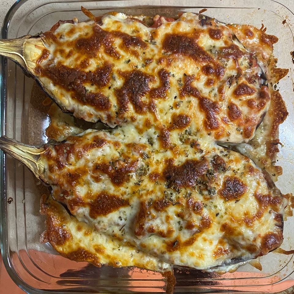 Berenjenas rellenas de atún, verduras y setas. 🍆🤤 Berenjenas rellenas de atún, verduras y setas. 🍆🤤