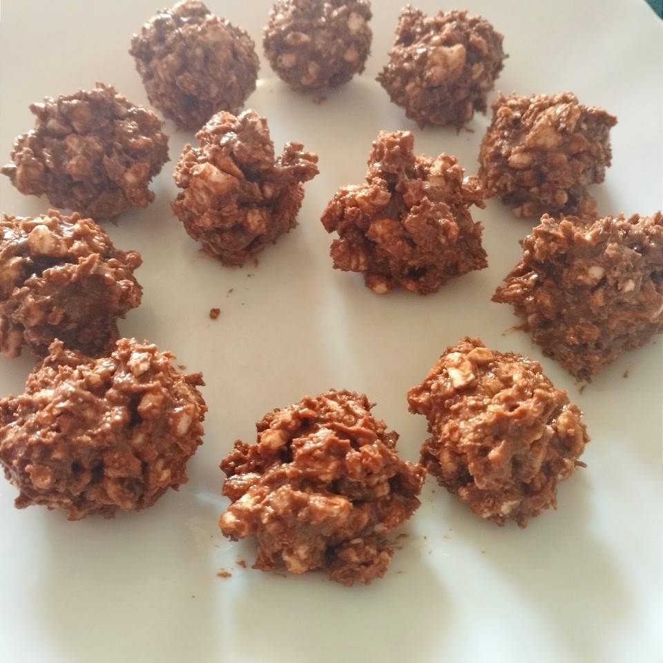 Rocas de tortitas de arroz Rocas de tortitas de arroz