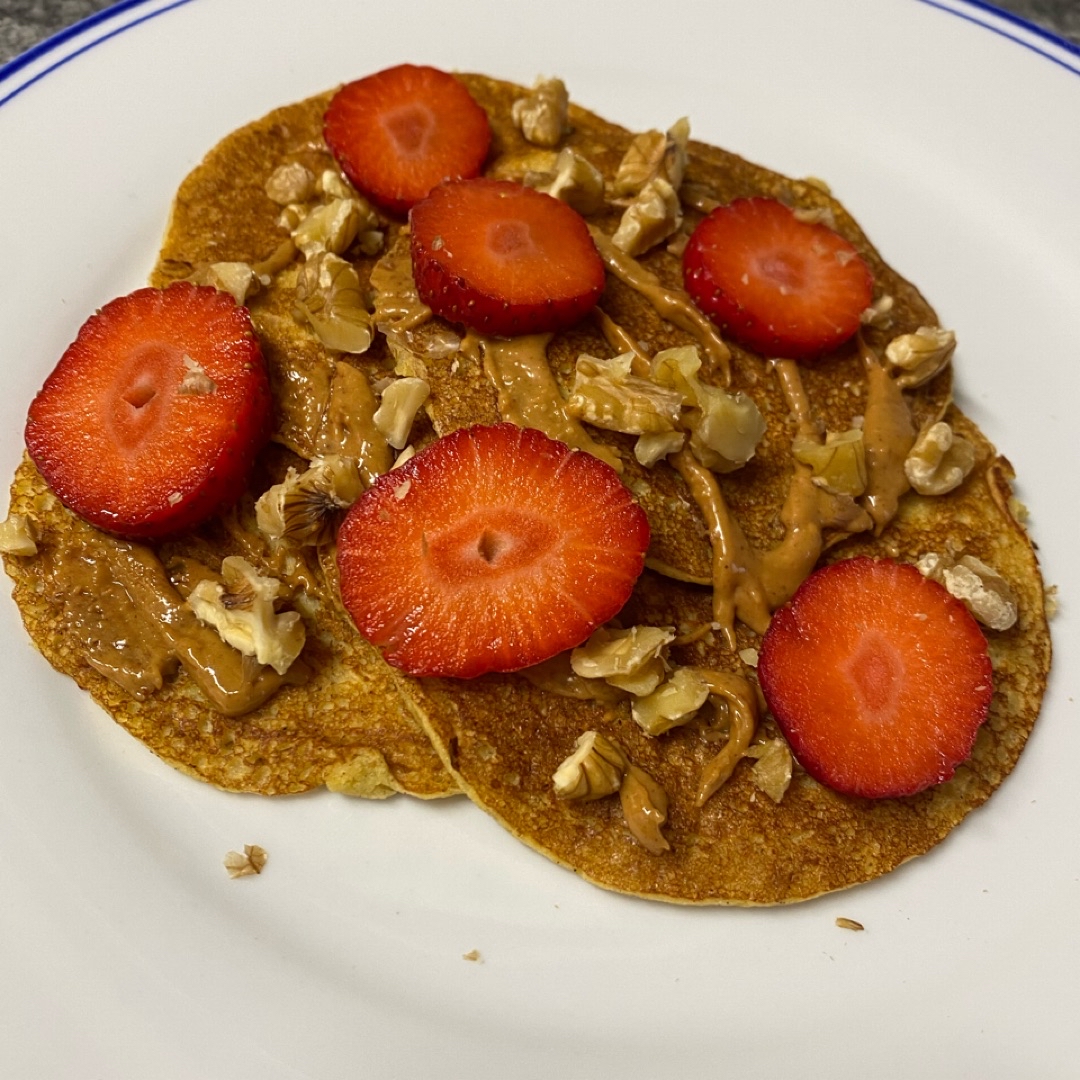 Tortitas de avena y manzana
